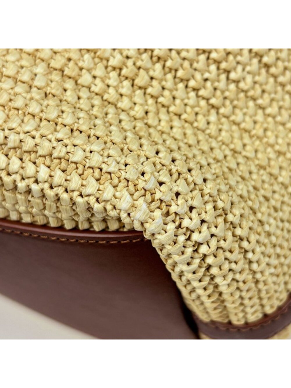 ★SOLD★ Saint Laurent Paris Tote Fringe Tassel Raffia Beige Brown - Picture 3 of 8